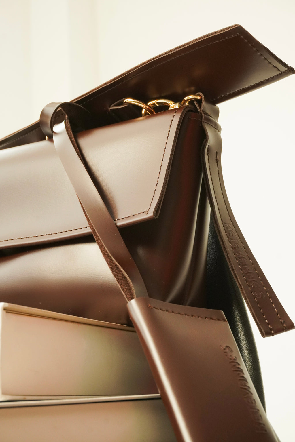 Mini dark brown bag